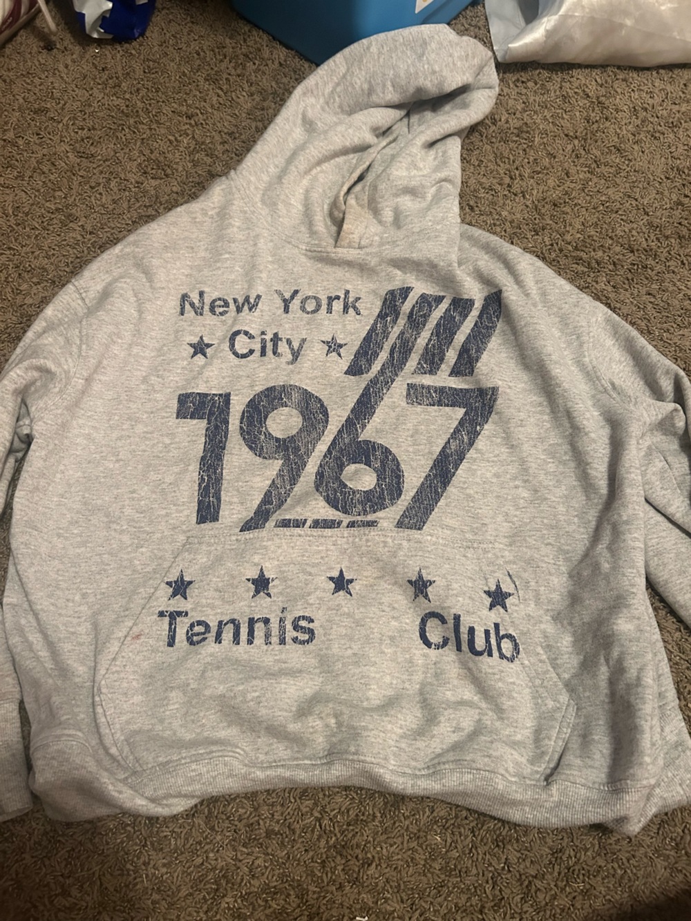 Urban Outfitters Gray '1976 New York City Tennis Club' Graphic Sweatshirt